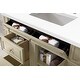 preview thumbnail 14 of 12, James Martin Vanities Bristol 36" Single Vanity, Vintage Vanilla White Zeus Quartz