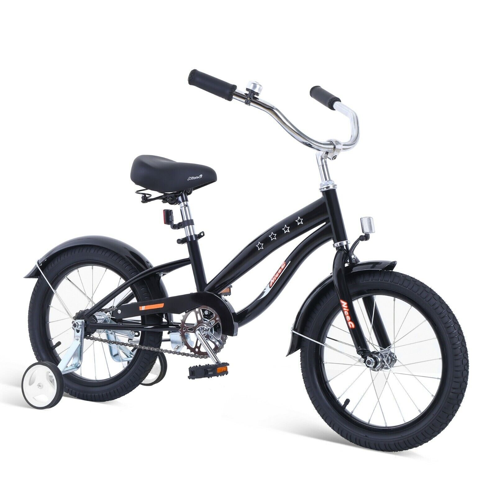 Kids Bike Kids Cruiser Bike with Coaster Brake 12 14 16 18 20 inch 12 Black