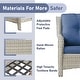 preview thumbnail 69 of 89, Outdoor Wicker High Back Club Chair with Cushions (Set of 2)