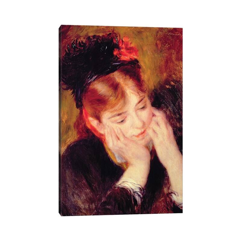 iCanvas "Reflection" by Pierre-Auguste Renoir Canvas Print