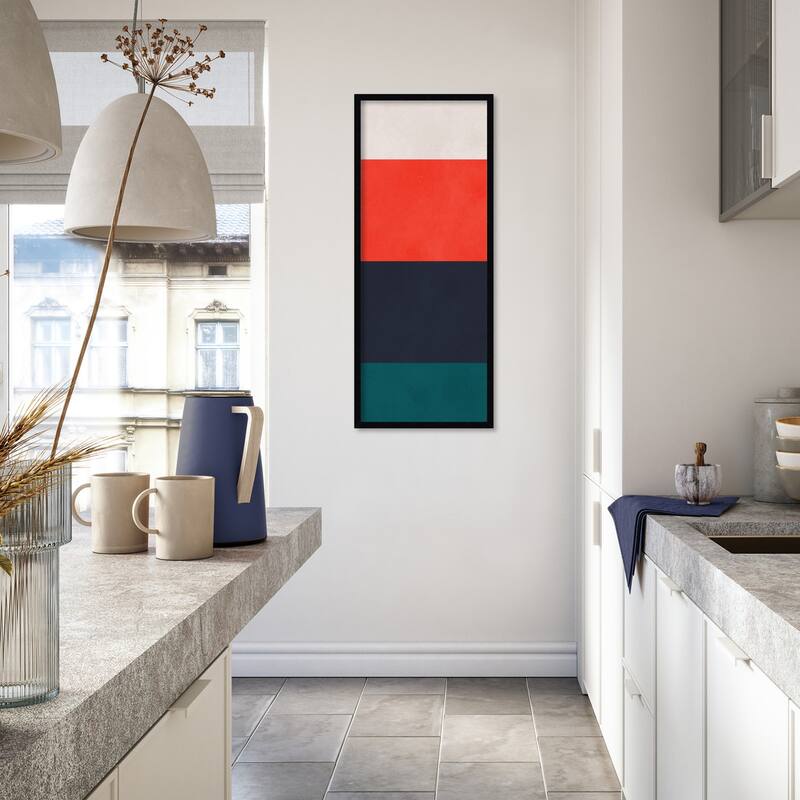 Amanti Art Framed Fabric Pinboard Overlapping geometry 4 by Vitor Costa Printed Bulletin Board