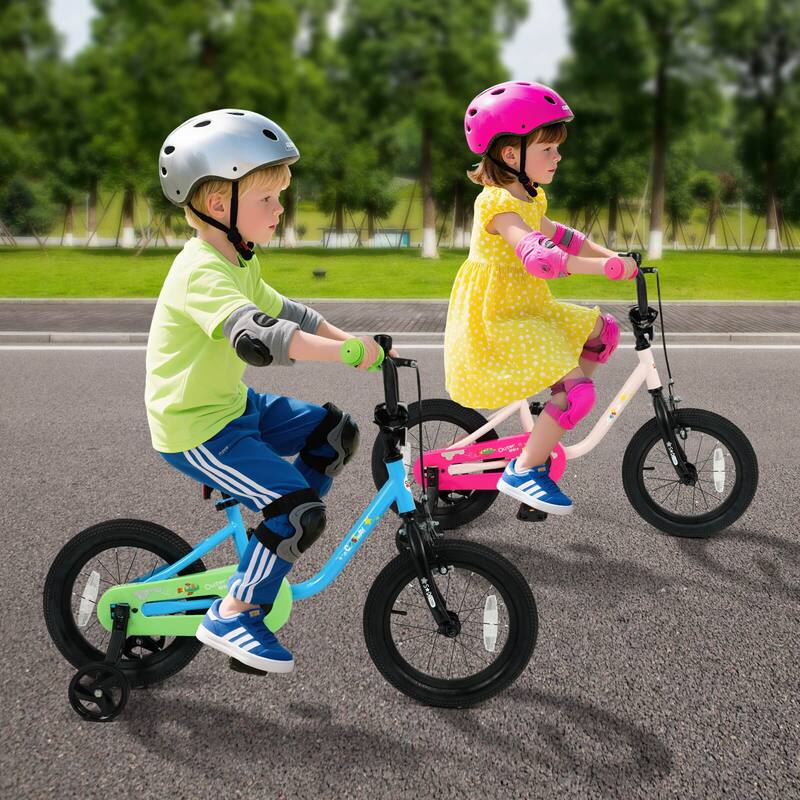 Costway 12-Inch Kids Bicycle with Adjustable Seat Front Handbrake & - See Details