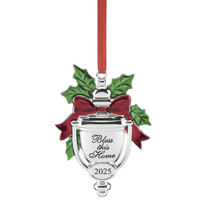 Lenox 2025 Bless This Home Silverplate Ornament