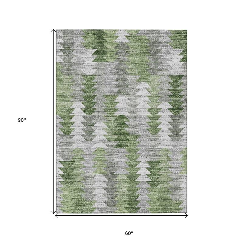 HomeRoots Geometric Transitional Rectangle Outdoor Rug