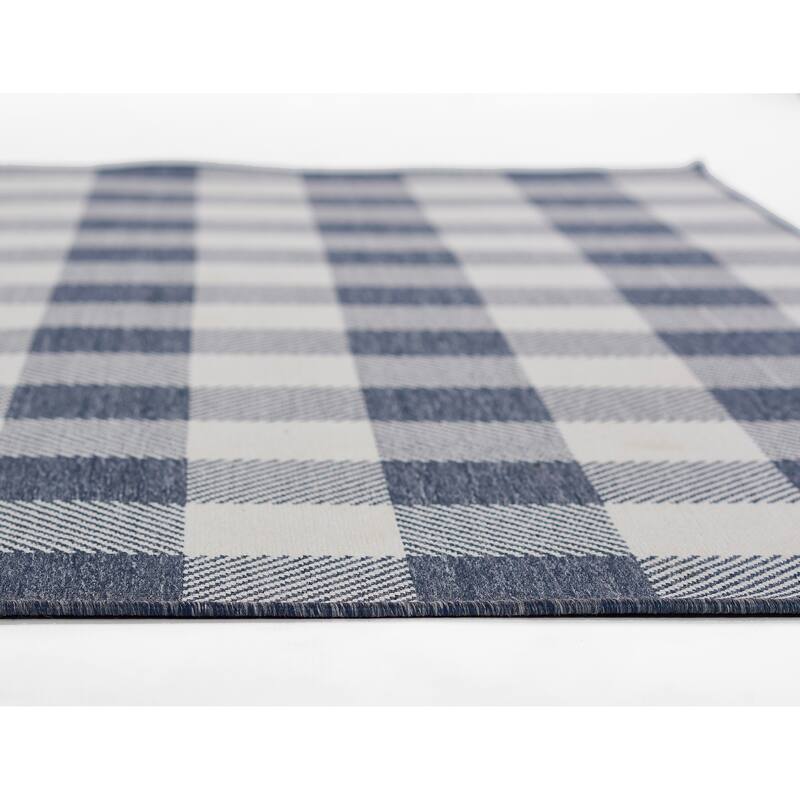 Momeni Baja Plaid Indoor/ Outdoor Area Rug