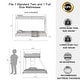 preview thumbnail 14 of 16, Twin Over Full Metal Bunk Bed with Strong Construction