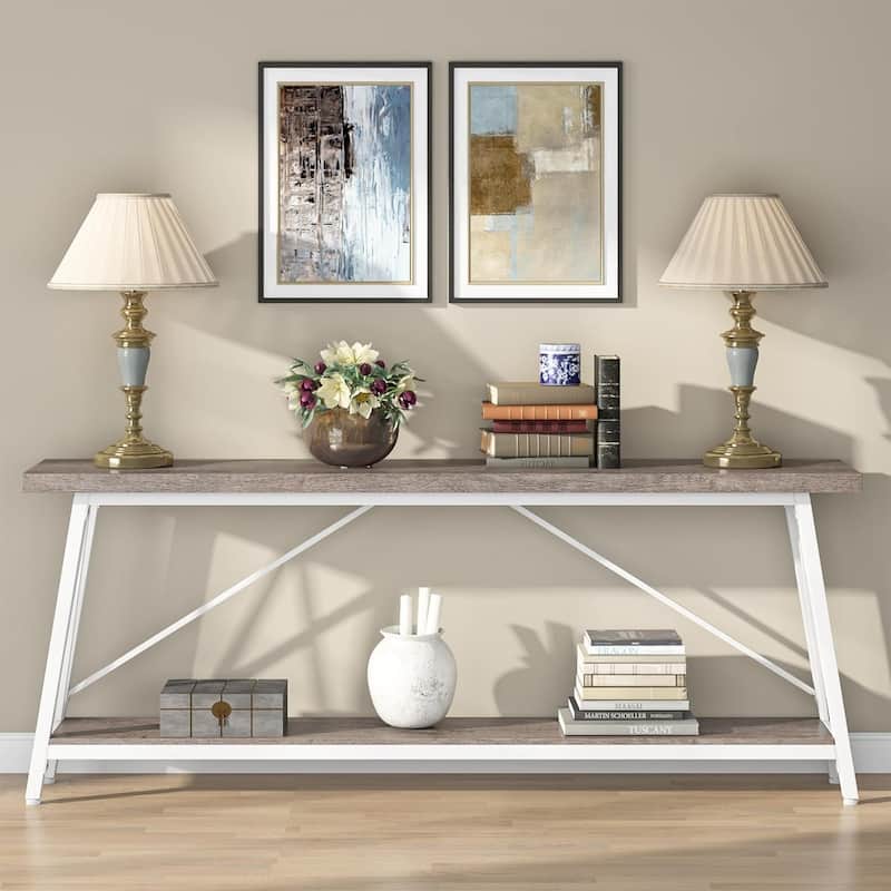 70.9 Inches Entry Console Table, Long Sofa Table
