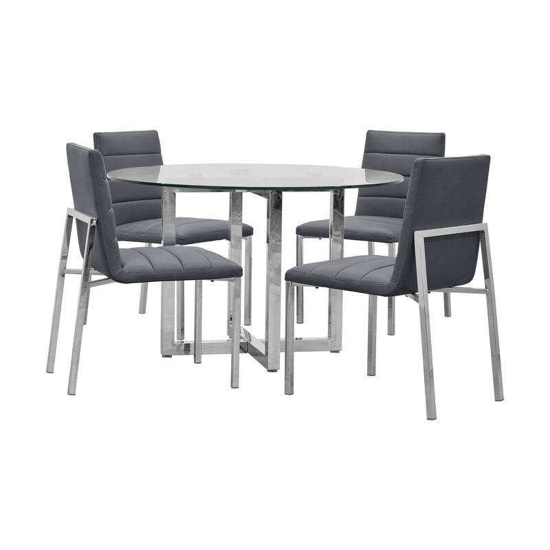 Amalfi 48" Glass Round Table
