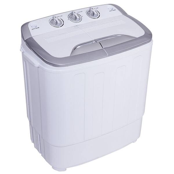 20lb (12+8) lbs Compact Mini Portable Twin Tub Washing Machine