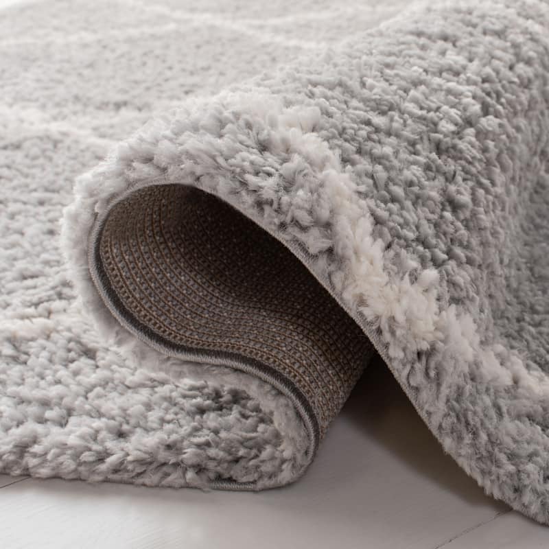SAFAVIEH Parma Shag Sinda Trellis 1.2-inch Thick Rug