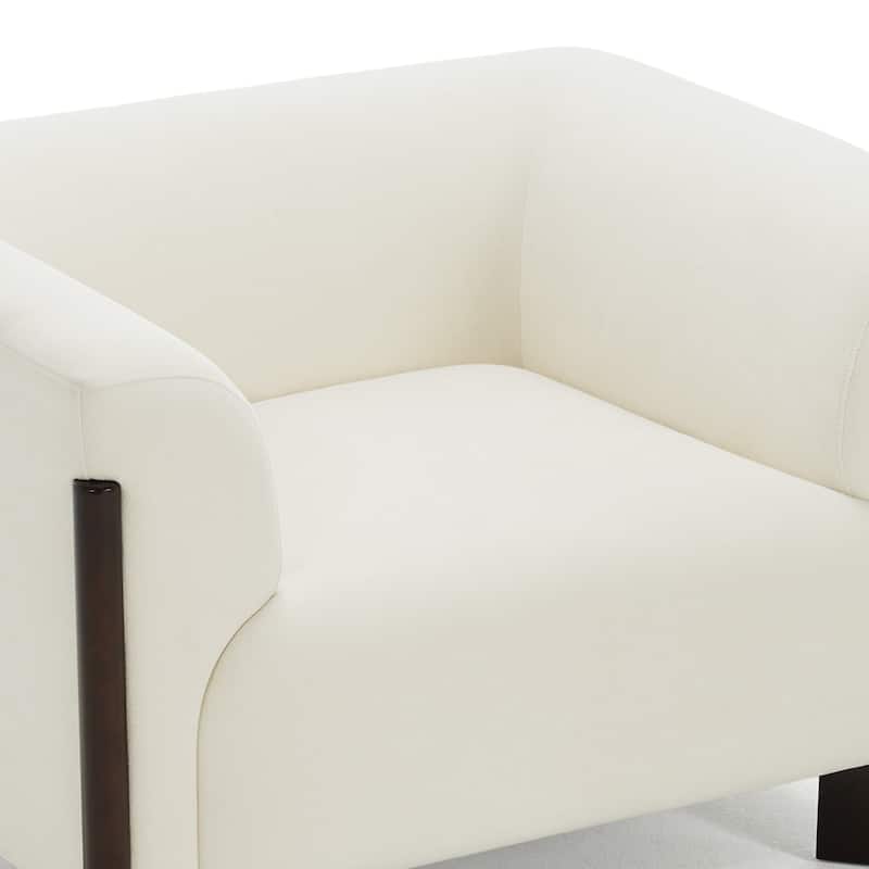 41"W Modern Tuxedo Arms Accent Chair for Living Room