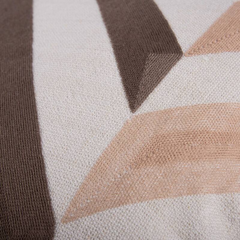 Rizzy Collection Natural Geometric Modern Throw Pillow