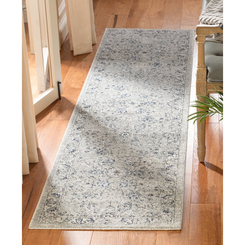 SAFAVIEH Charleston Hanne Vintage Boho Oriental Rug - 2' x 8' Runner - Grey/Dark Grey