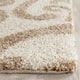 SAFAVIEH Florida Shag Honey Ornate Damask 1.2-inch Thick Rug