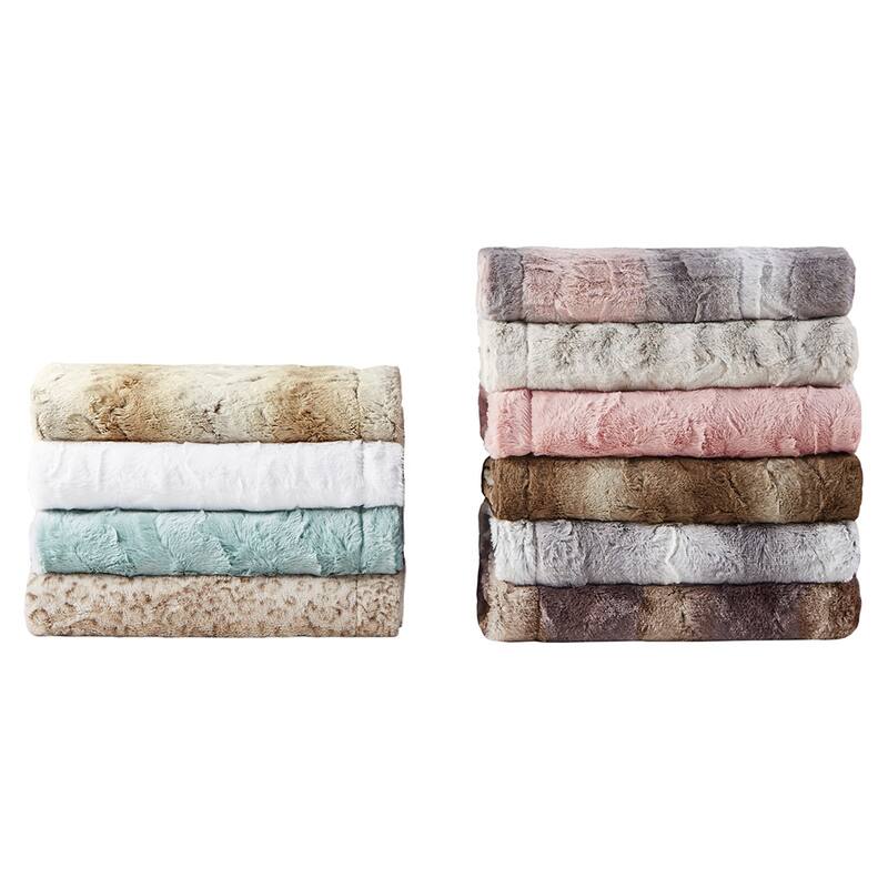 Super Cozy Soft Throw, 100% Polyester Reversible Throw Blanket for Couch, Machine Washable - 60x70 inches