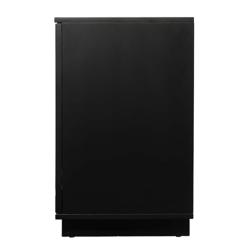SEI Furniture Delauro Electric Media Fireplace w/ Storage