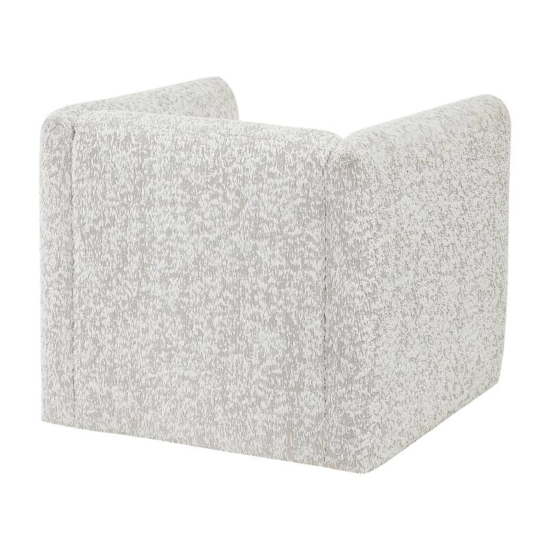 Quinn 33" Jacquard Swivel Chair - Lumbar Pillow, 360-Degree Swivel