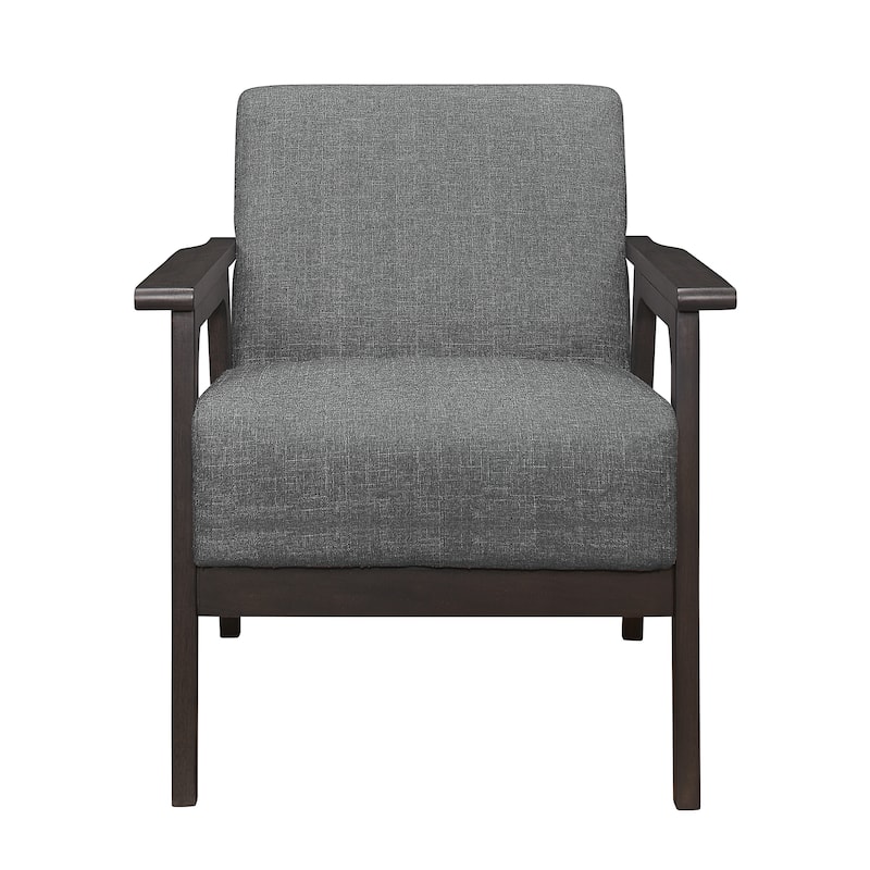 Roweena Wood Arm Accent Chair