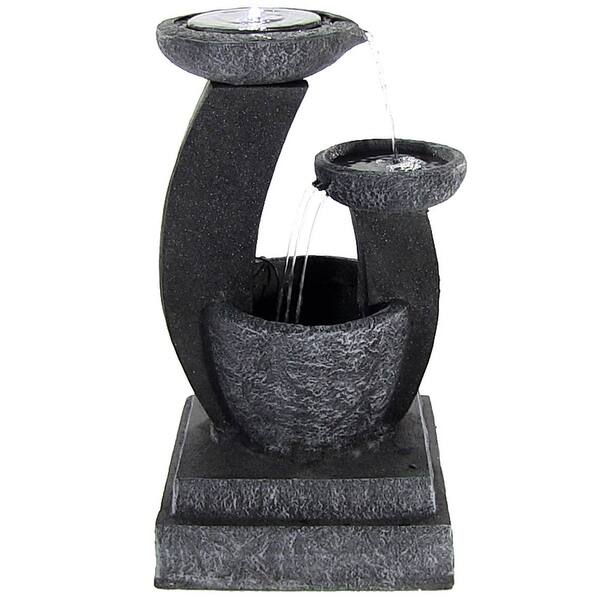 Shop Sunnydaze 28 Modern Cascading Bowls Solar Water Fountain