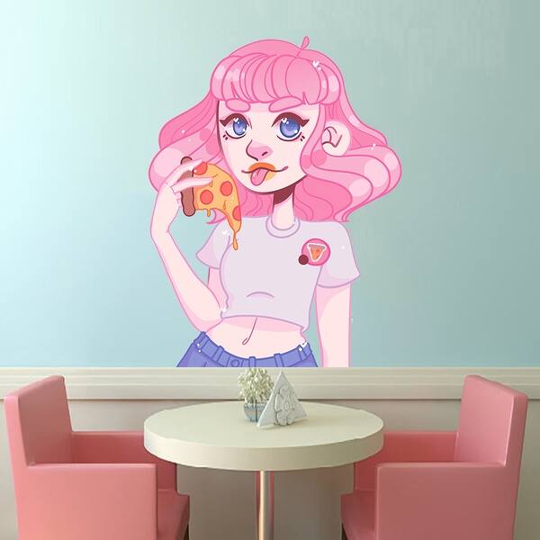 Anime Pizza Girl Wall Decal, Anime Pizza Girl Wall sticker, Anime Pizza Girl wall decor - Overstock - 33001446 Anime Pizza Girl Wall Decal, Anime Pizza Girl Wall sticker, Anime Pizza Girl wall decor - Overstock - 33001446
