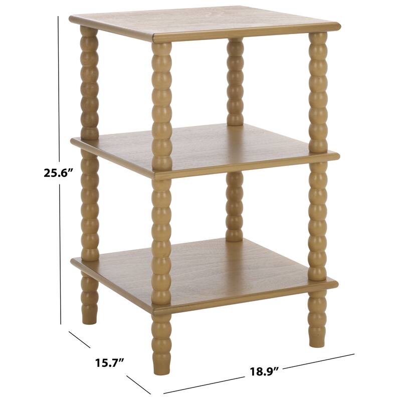 SAFAVIEH Dylin 3-Shelf Accent Table - 19"W x 16"D x 26"H