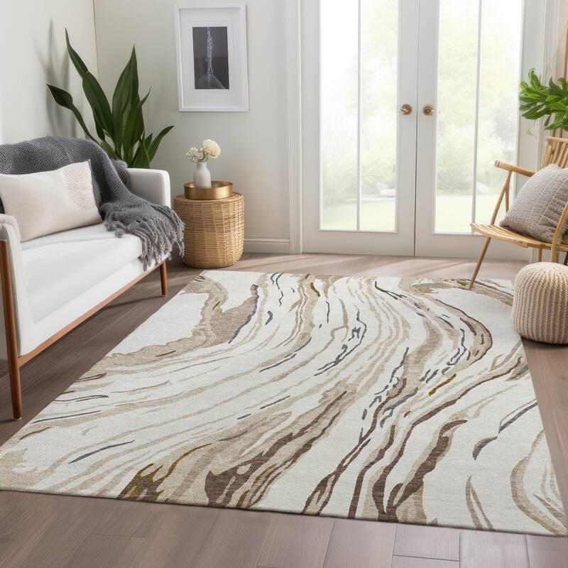 Premium Washable Super Soft Abstract Contemporary Mayfield Rug