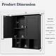 preview thumbnail 27 of 54, Futzca Bathroom Cabinet Wall Mounted, Storage Cabinet with Doors and Shelves