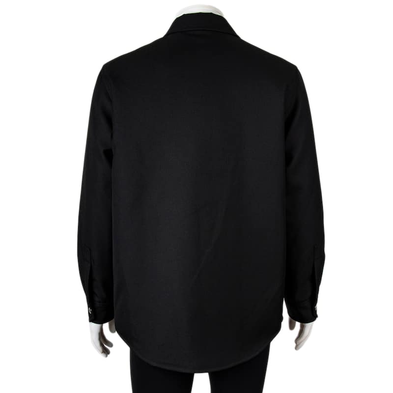 Gucci Wool Twill Zip Overshirt
