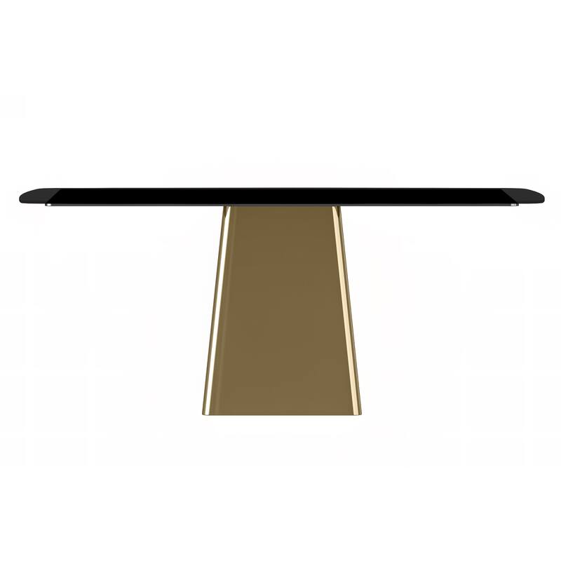 Quinix Rectangular Dining Table with Sintered Stone/Glass Top