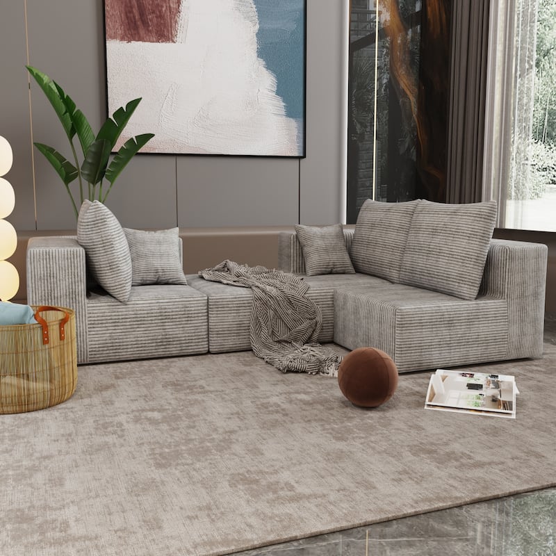 Corner Combination Sectional Sofa with Multiple Combinations Available