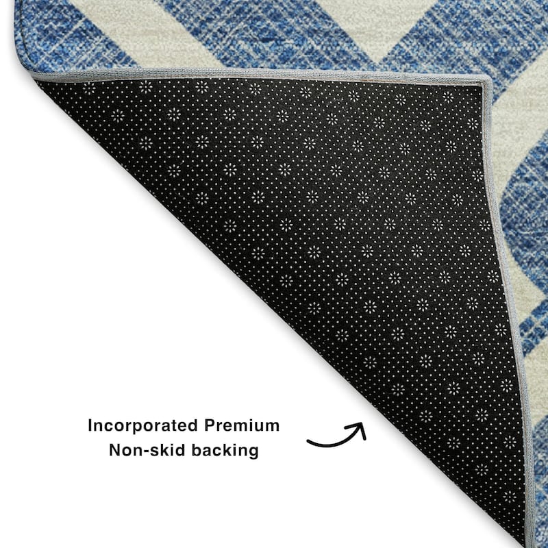 Premium Washable Super Soft Modern Medallions Mayfield Rug