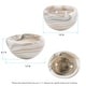 preview thumbnail 6 of 4, Allan Andrews Hand Blown Decorative Tan Sand Art Glass Bowl