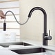 preview thumbnail 23 of 45, Luxier KTS21 Single Handle Pull Down Sprayer Kitchen Faucet