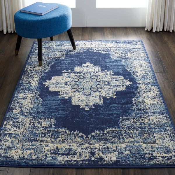 Nourison Grafix Distressed Medallion Area Rug