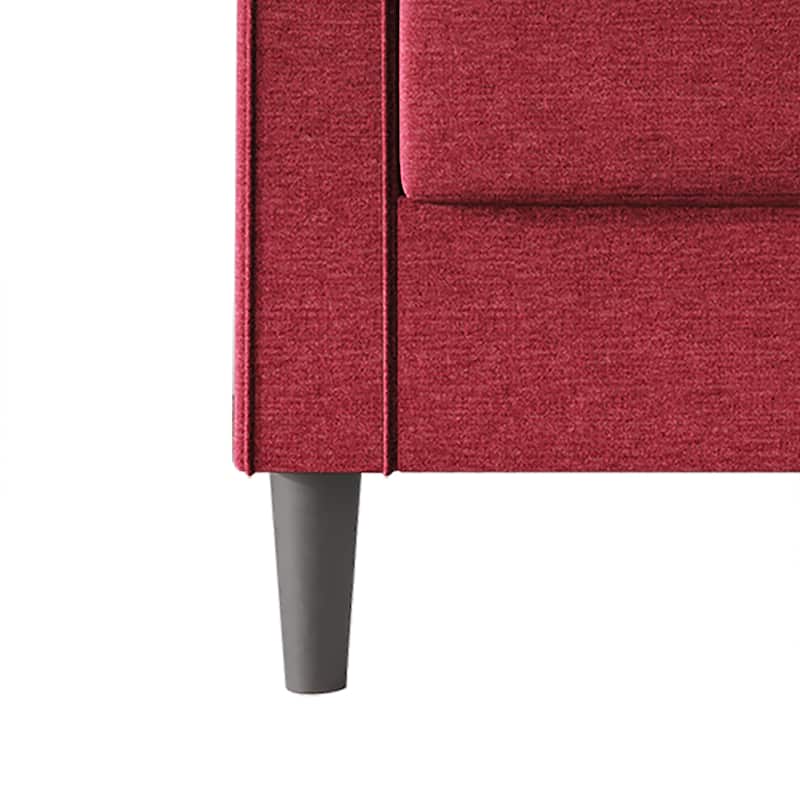 CraftPorch Contemporary Minimalist Linen Upholstered 3-Piece Living Room Set