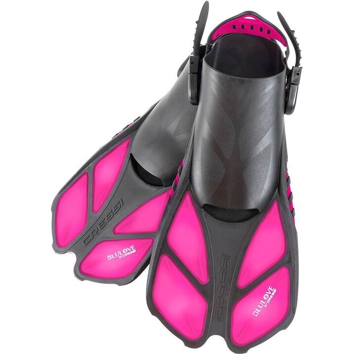 Cressi Snorkel Swimming Set for Adult, Large/XLarge, Translucent Pink