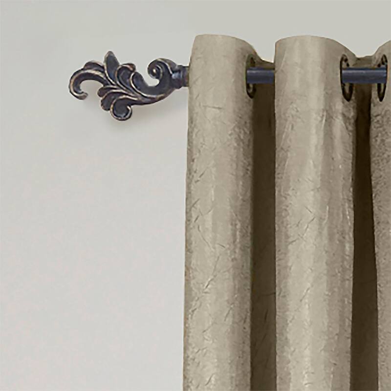 Metallo Regal Black Decorative Rod & Finial 28-160 Inch