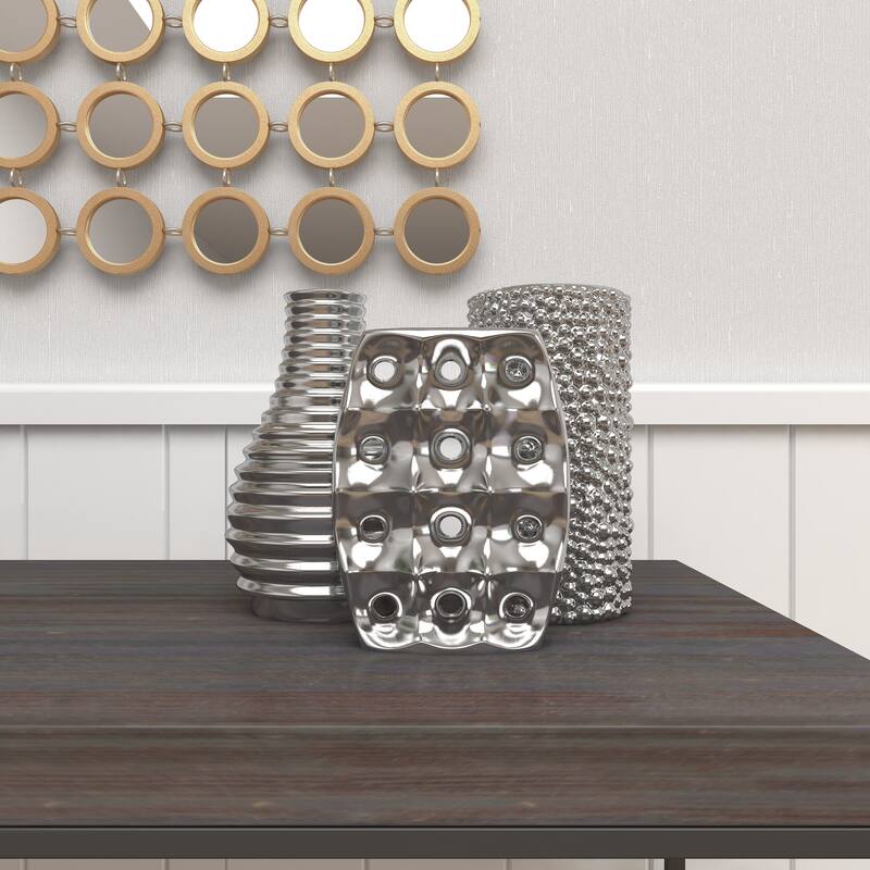 Stoneware Modern Vase (Set of 3)