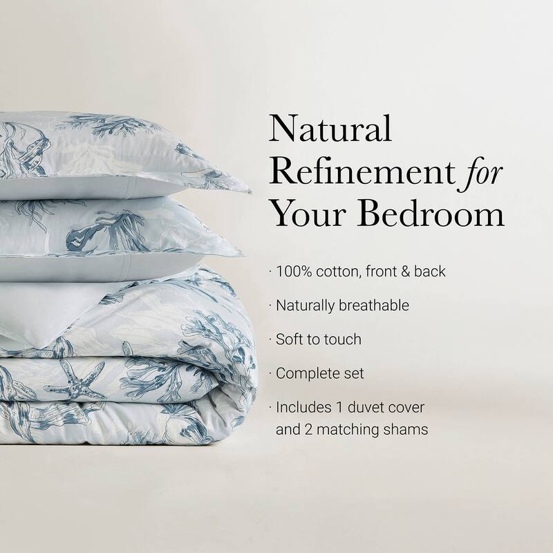 Harbor House Botanical 100% Cotton Sateen Duvet Cover Set