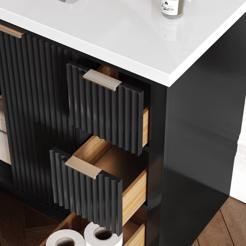 Ariel P49WQOVO Milan 49" Free Standing Single Basin Vanity Set with