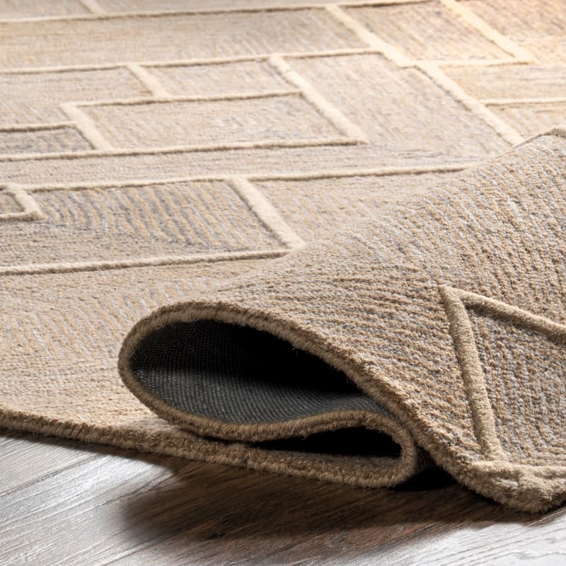 Nuloom Kassy Modern Geometric Wool Area Rug