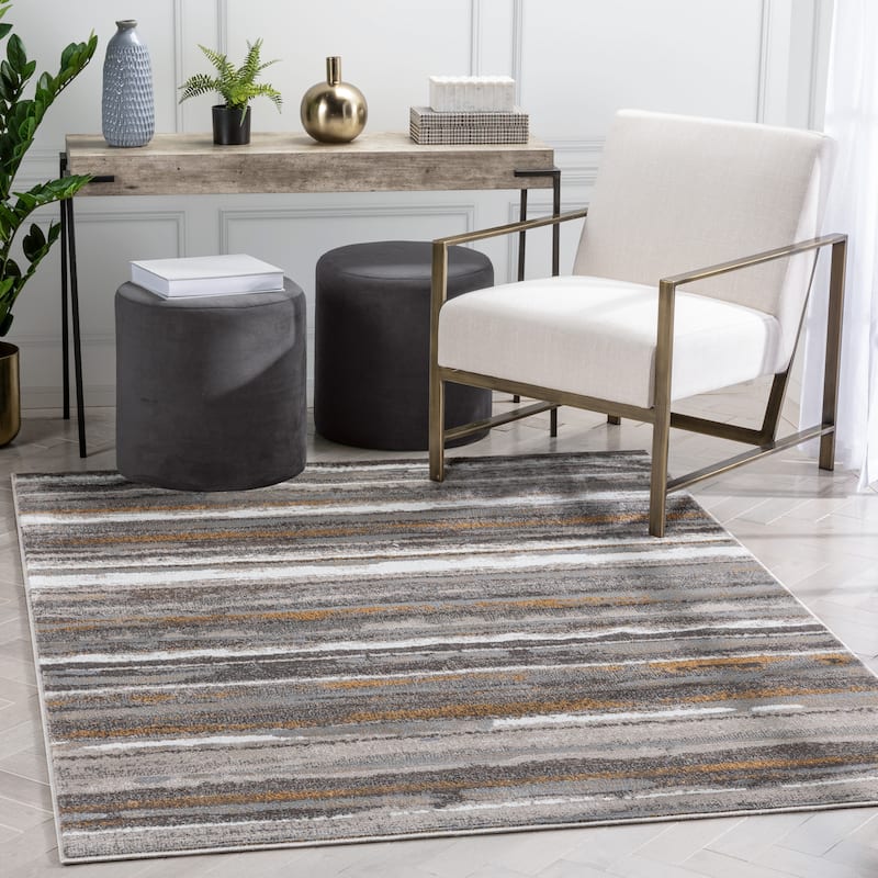 Well Woven Verity Makai Modern Abstract Stripe Area Rug