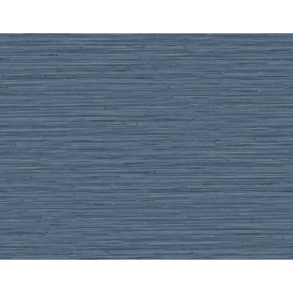 A-Street Prints Rushmore Blue Faux Grasscloth Wallpaper