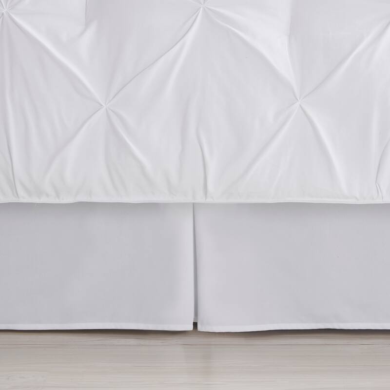 8 Piece Bed In A Bag Pintuck Comforter Sheet Set