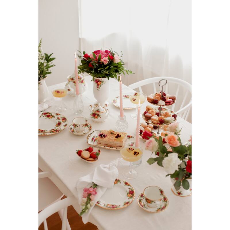 Royal Albert Old Country Roses Tea Entertaining, 12 Piece Set