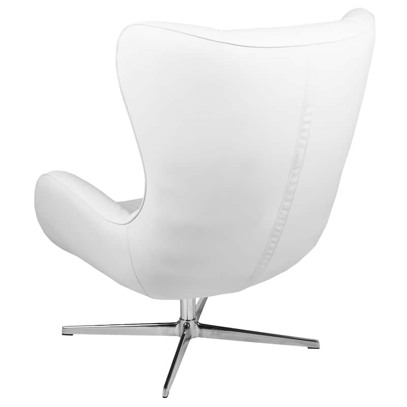 Home and Office Retro Swivel Wing Accent Chair - 35"D x 32.5"W x 40.5"H