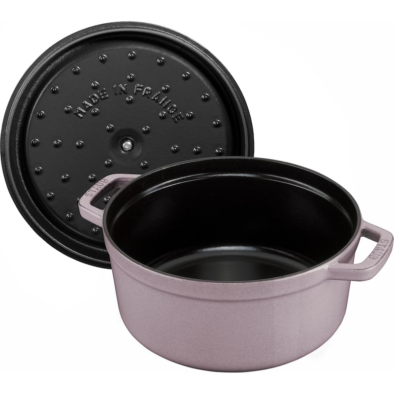 STAUB Cast Iron 4-qt Round Cocotte