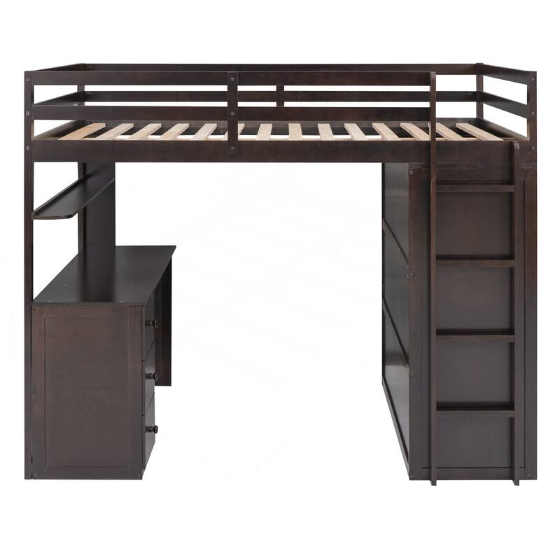 Versatile Loft Bed with Multiple Functions for Space Optimization