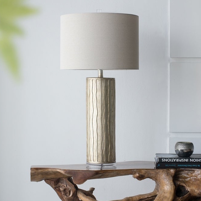 Tall cylinder table lamp shop