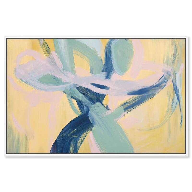 Entangled Embrace II Canvas by Art Remedy - White - 45" x 30"